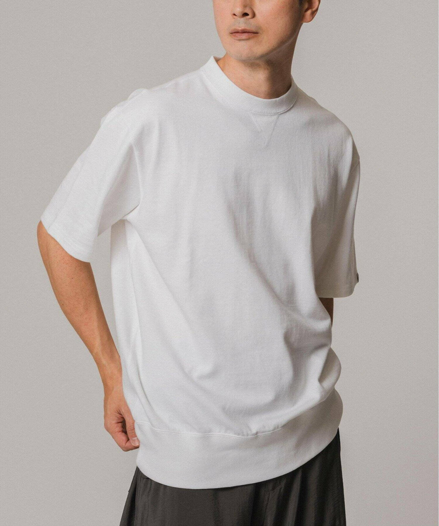 LOOPWHEELER for LOWERCASE ツリテンジク スウェット型 ワイドTシャツ
